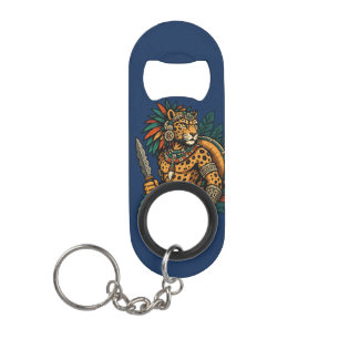 Porte-clé Décapsuleur Guerrier Brave de la Tribu Jaguar