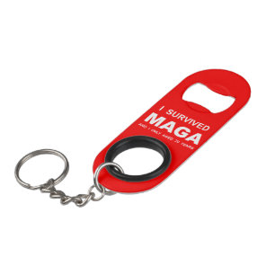 Porte-clé Décapsuleur J'ai survécu à MAGA