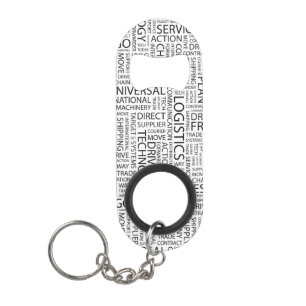 Porte-clé Décapsuleur La LOGISTIQUE modèle avec des mots