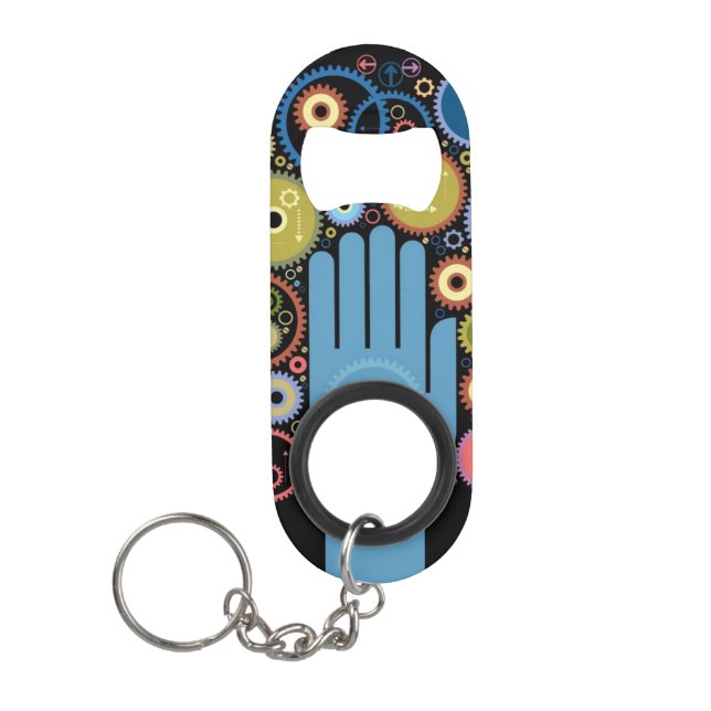 Porte-clé Décapsuleur Le concept du mouvement (Devant)