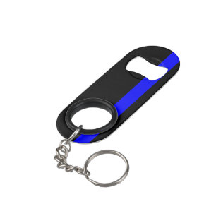 Porte-clé Décapsuleur Le style mince symbolique de verticale de Blue