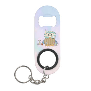 Porte-clé Décapsuleur Les souris coulent des hiboux