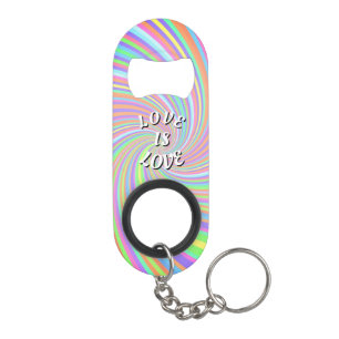 Porte-clé Décapsuleur Love Is Love Pride Porte-clés Ouvre-bouteille