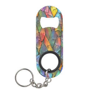Porte-clé Décapsuleur Magie en verre teinté