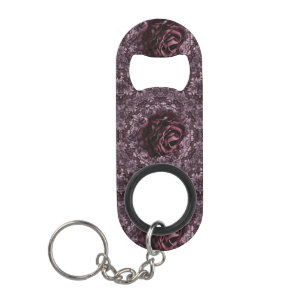 Porte-clé Décapsuleur Mandala de rose 