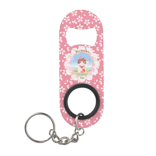 Porte-clé Décapsuleur Maneki Neko Lucky Luna (Devant)
