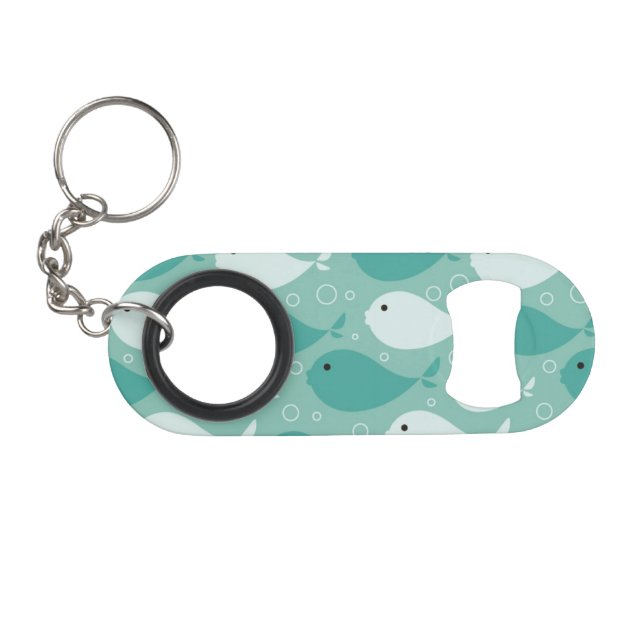 Porte-clé Décapsuleur modelez avec les poissons 2 (Devant (Horizontal))