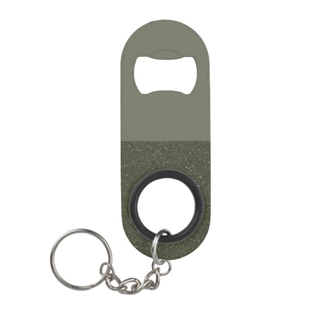 Porte-clé Décapsuleur Moss Green Moderne Split Bouteille Ouverture - Per (Devant)
