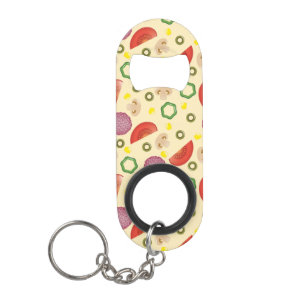 Porte-clé Décapsuleur Motif 2 de pizza
