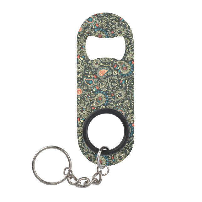 Porte-clé Décapsuleur Motif 3 de Paisley (Devant)
