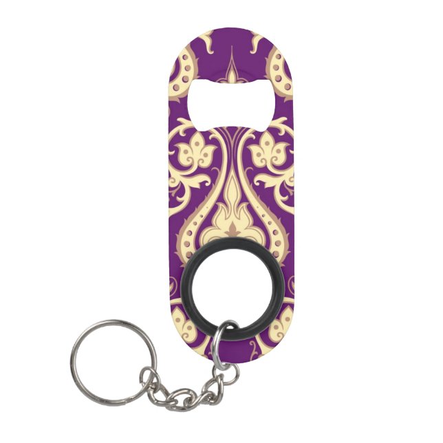 Porte-clé Décapsuleur Motif 4 de damassé (Devant)