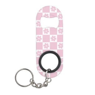 Porte-clé Décapsuleur Motif à fleurs roses