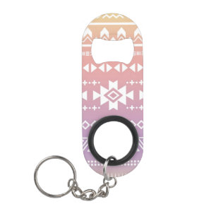 Porte-clé Décapsuleur Motif aztèque tribal d'ombre