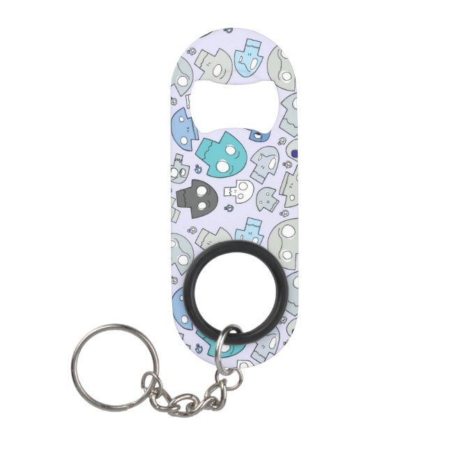 Porte-clé Décapsuleur Motif de crâne (Devant)