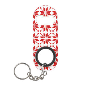 Porte-clé Décapsuleur Motif de Noël des flocs de neige de Noël