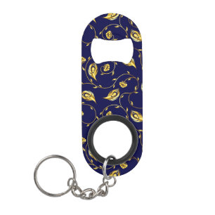 Porte-clé Décapsuleur Motif de Sari de paon