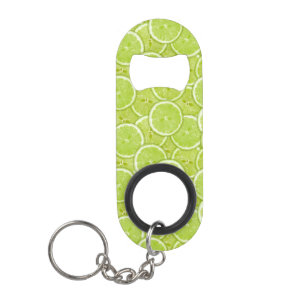 Porte-clé Décapsuleur Motif des tranches vertes de chaux