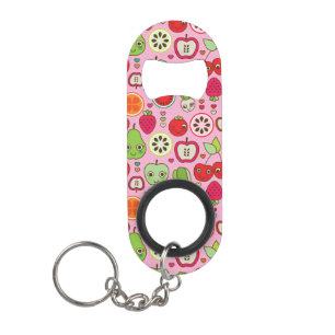 Porte-clé Décapsuleur motif d'illustration de cuisine de fruit