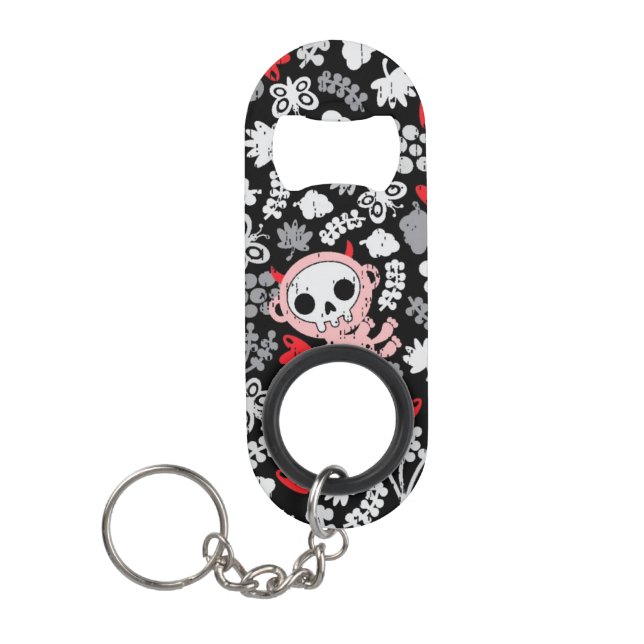 Porte-clé Décapsuleur Motif fou de bébés (Devant)