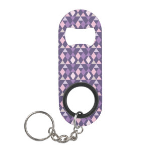 Porte-clé Décapsuleur Motif géométrique arabe pourpre