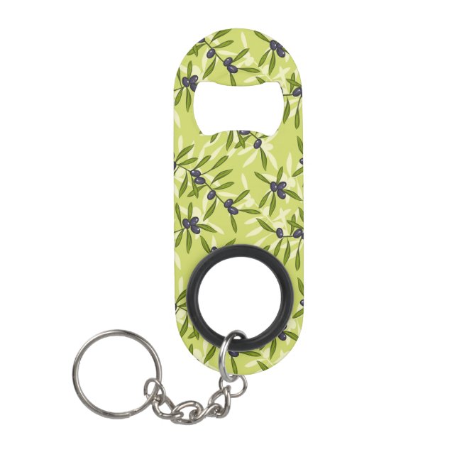 Porte-clé Décapsuleur Motif olive (Devant)