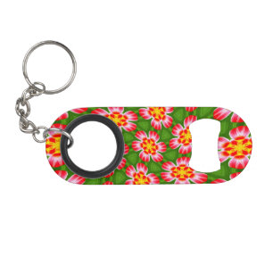 Porte-clé Décapsuleur Motif Red Lilies