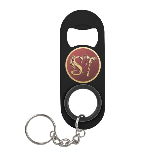 Porte-clé Décapsuleur Ouverture de la bouteille de saga Thing avec Egil (Devant)