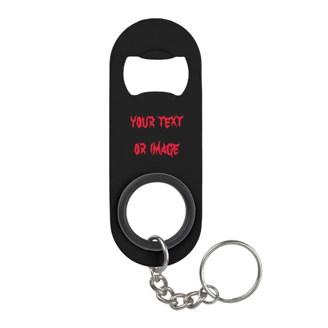 Porte-clé Décapsuleur Ouverture porte - clé mini bouteille personnalisée (Dos)