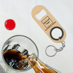 Porte-clé Décapsuleur Ouvre-bouteille et porte-clés marron clair pour en