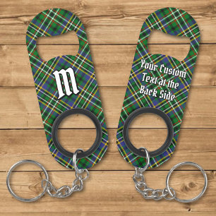 Porte-clé Décapsuleur Ouvre-bouteille Porte-clés Clan Scott Tartan Vert