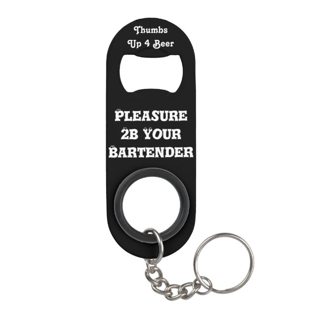 Porte-clé Décapsuleur Ouvreur mis en bouteille (Dos)