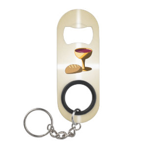 Porte-clé Décapsuleur Pain et vin La Dernière communion de Pâques