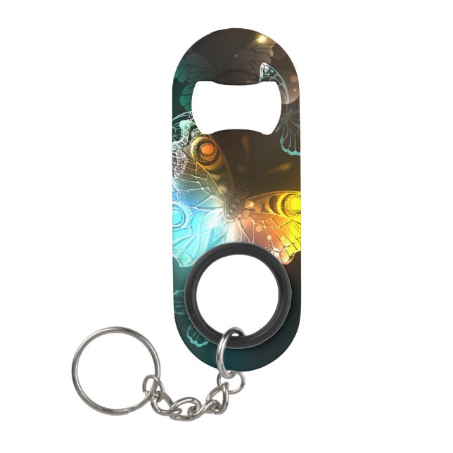 Porte-clé Décapsuleur Papillon lumineux et papillons de nuit (Devant)