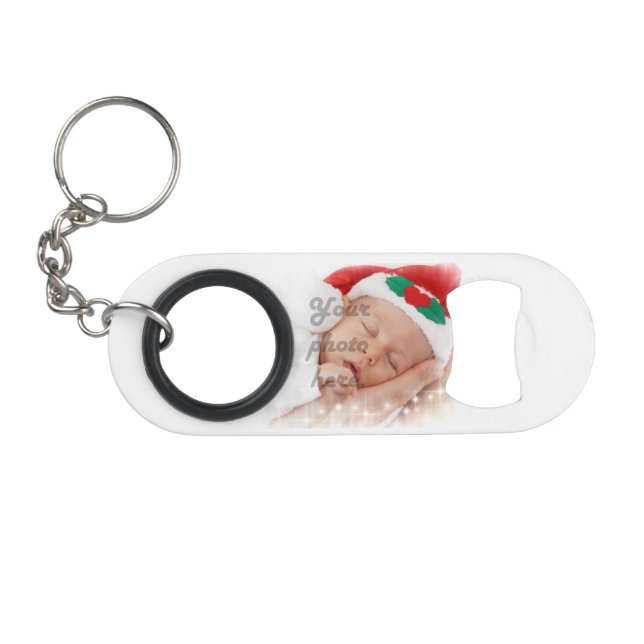Porte-clé Décapsuleur Photo personnalisée (Devant (Horizontal))