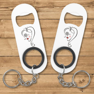Porte-clé Décapsuleur Photographe féminine