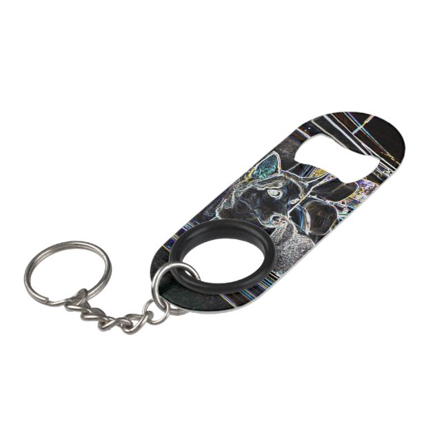 Porte-clé Décapsuleur Porte-clés ouvre-bouteille (Devant Angle)