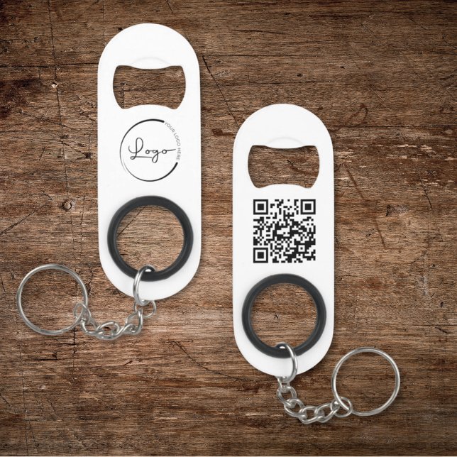 Porte-clé Décapsuleur QR Code Entreprise Logo commercial Promotionnel (Créateur téléchargé)