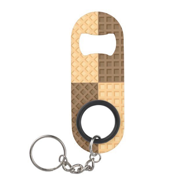 Porte-clé Décapsuleur Quatre gaufrettes (Devant)