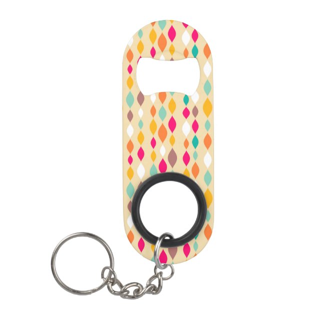 Porte-clé Décapsuleur Rétro motif d'abrégé sur style (Devant)