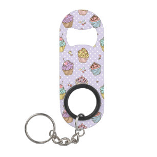 Porte-clé Décapsuleur Rétro motif de bonbons