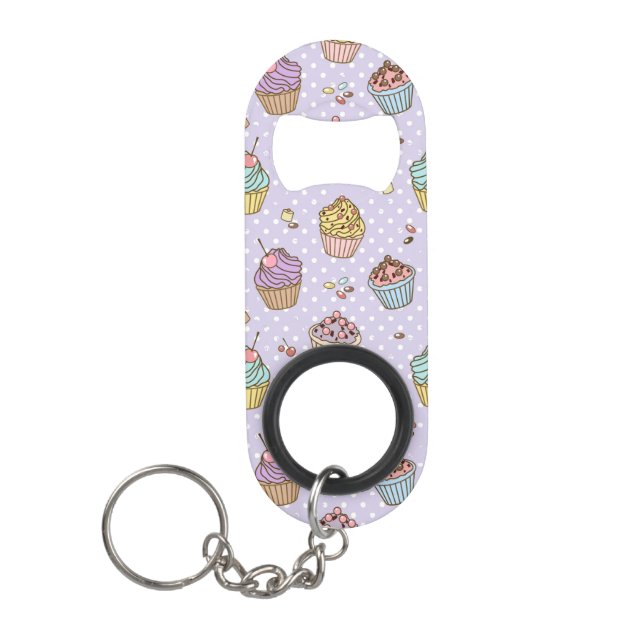 Porte-clé Décapsuleur Rétro motif de bonbons (Devant)