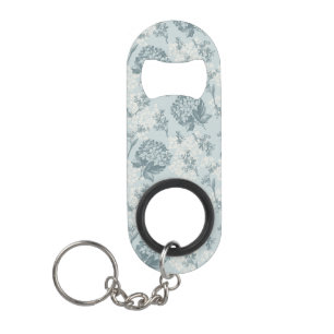 Porte-clé Décapsuleur Rétro motif floral avec des fleurs de viburnum