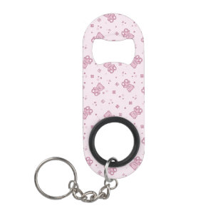 Porte-clé Décapsuleur Rose d'arrière - plan de nounours