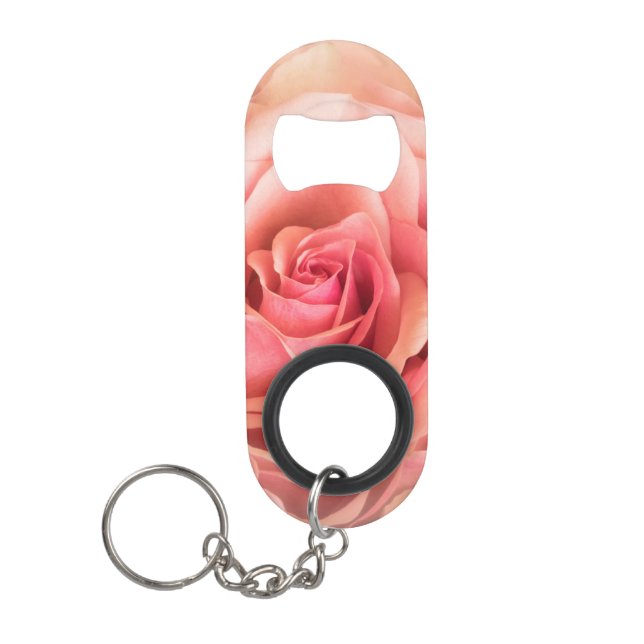 Porte-clé Décapsuleur Rose souple (Devant)