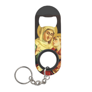 Porte-clé Décapsuleur Saint Ann et Vierge Marie