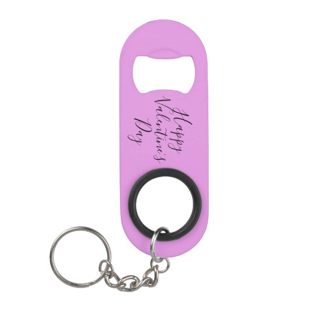 Porte-clé Décapsuleur Saint-Valentin  (Devant)