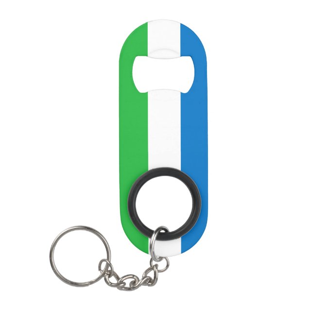 Porte-clé Décapsuleur Sierra Leone National Pride Patriotic (Devant)