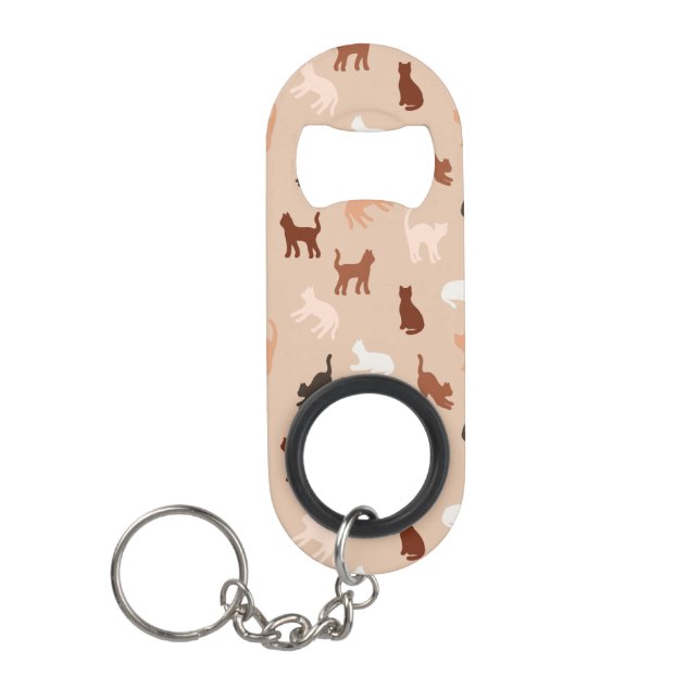 Porte-clé Décapsuleur Silhouette de chat (Devant)