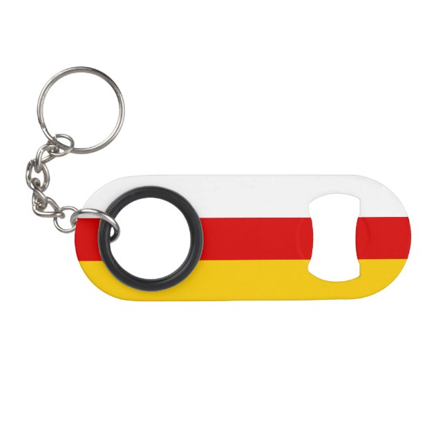Porte-clé Décapsuleur South Ossetia Flag (Devant (Horizontal))