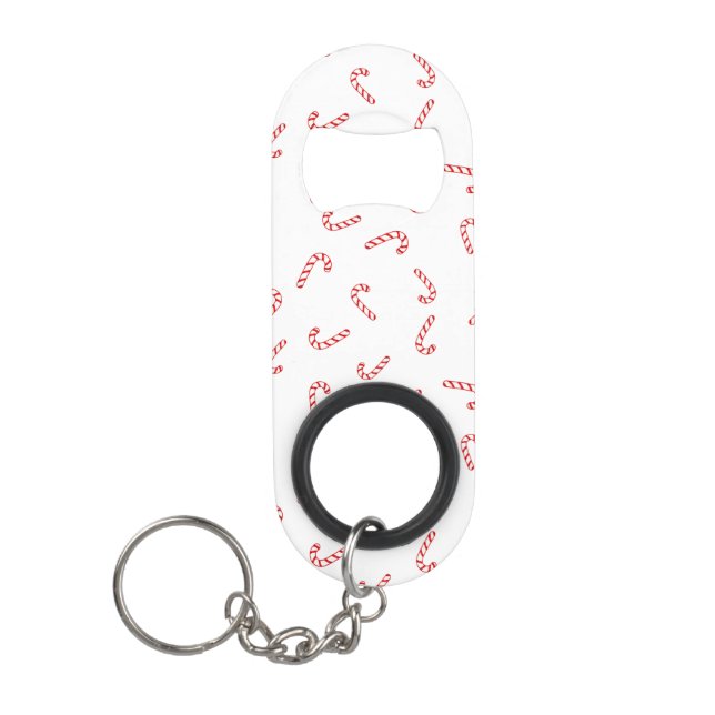Porte-clé Décapsuleur Sucre de canne Noël (Devant)